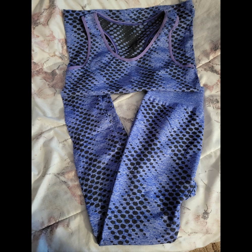 Dark blue workout set